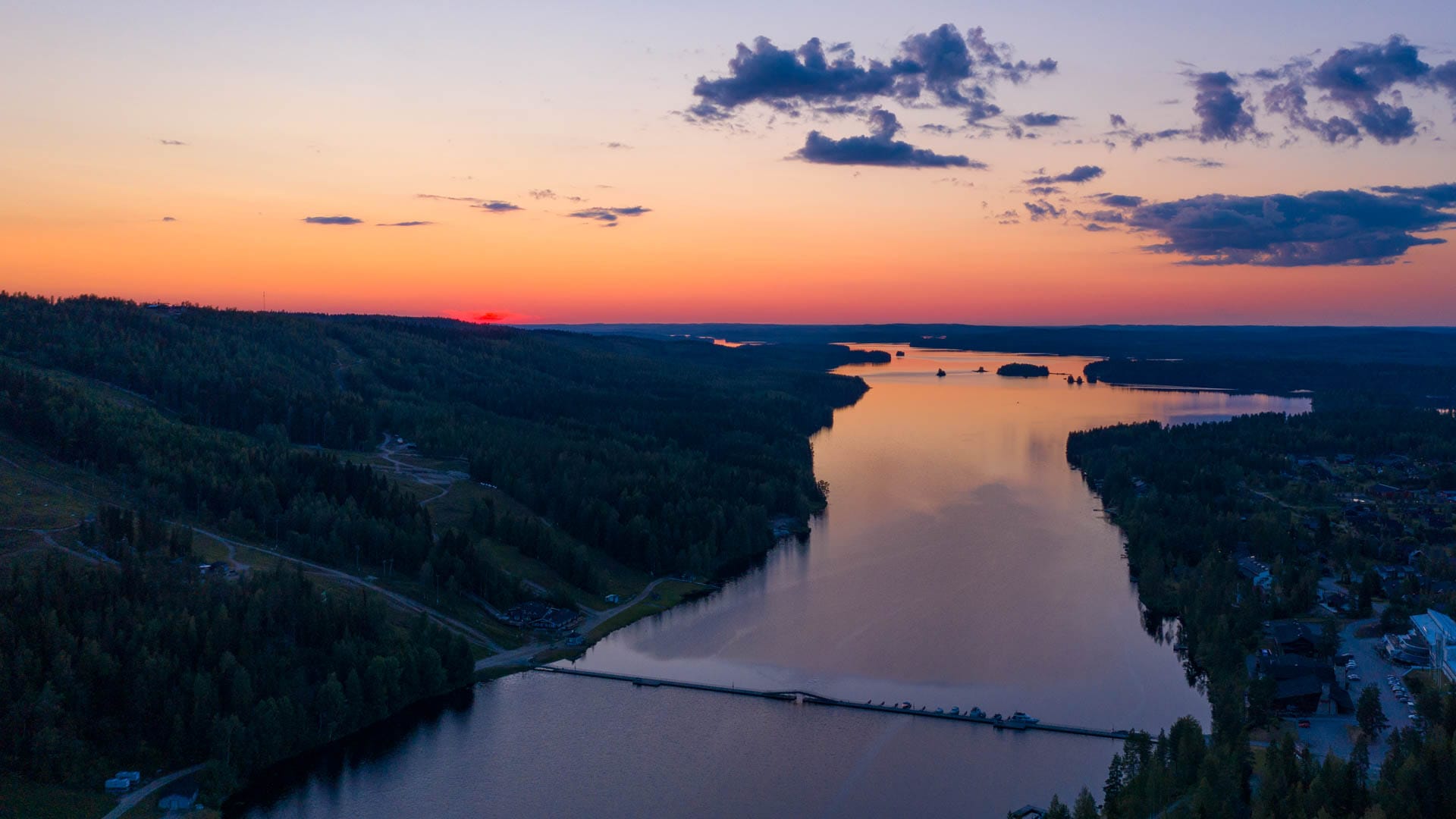 Tahko, Tahkonsilta ja auringonlasku