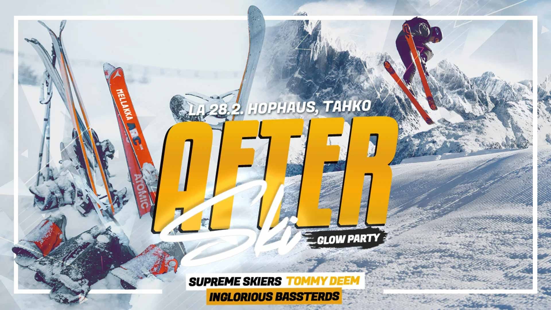 after ski glow party tapahtuma tahkolla