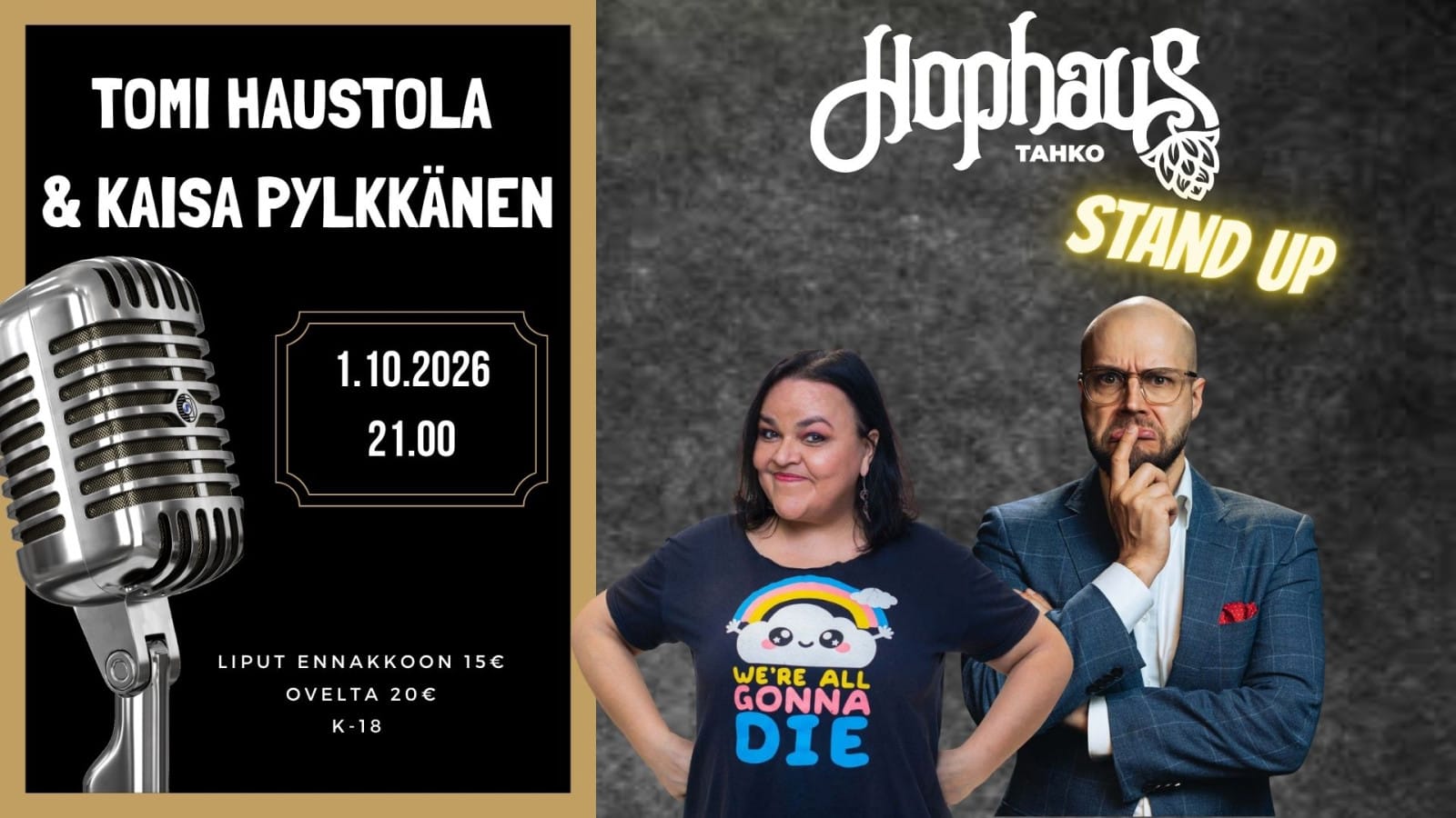 stand up tomi haustola kaisa pylkkänen